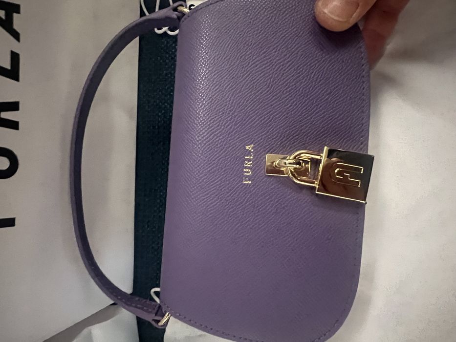 FURLA ARTEMIS mini Gold, Candy floss, Midori.Нови,със сериен номер