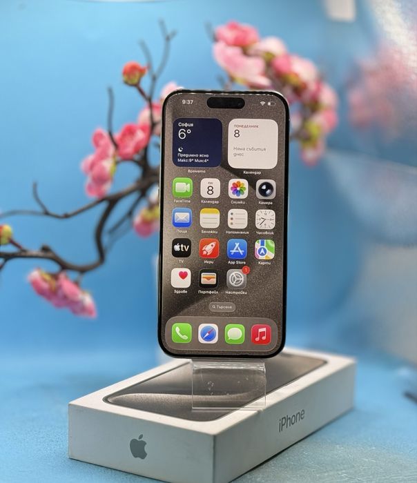 ГАРАНЦИОНЕН!!! Apple iPhone 15 Pro, 128GB, 5G, Natural Titanium