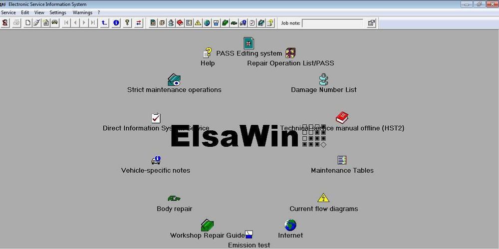 Elsa Win каталог за ремонти VW,Seat,Audi,Skoda