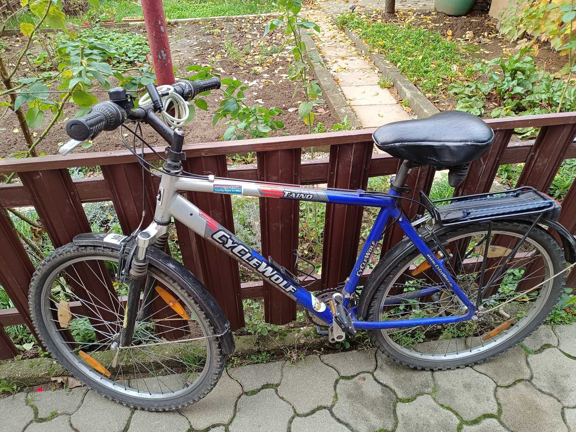 bicicleta CycleWolf aluminiu roti 26