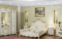Спальня Мона Лиза с 4-дверным шкафом Крем матовый Эра мебель