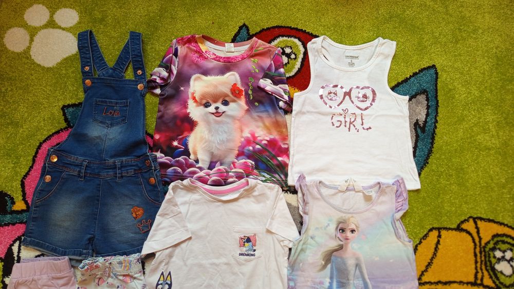 Летни дрехи за момиче 3-4 години (с ръст 98-104 см.)