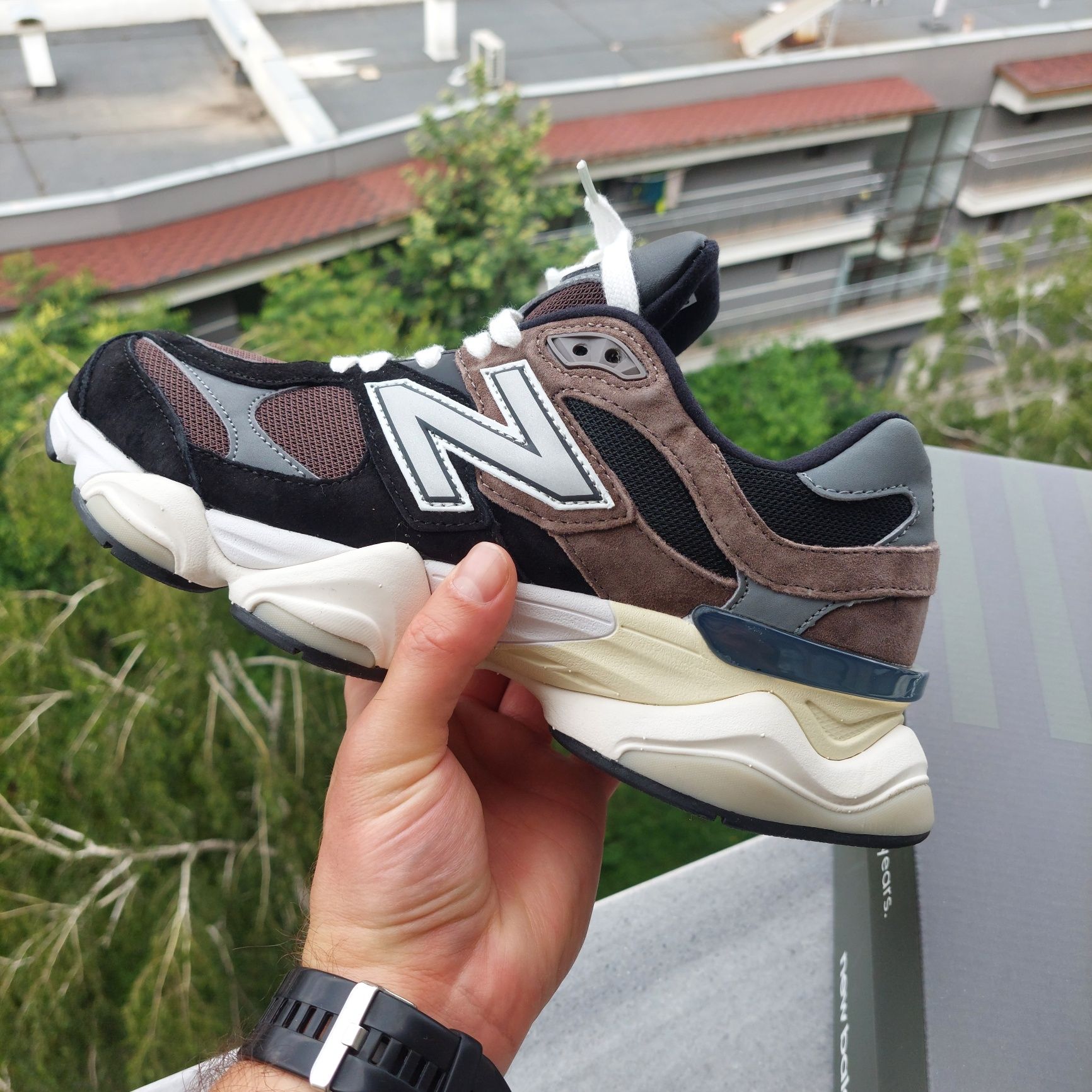 New Balance 9060 Black and Brown