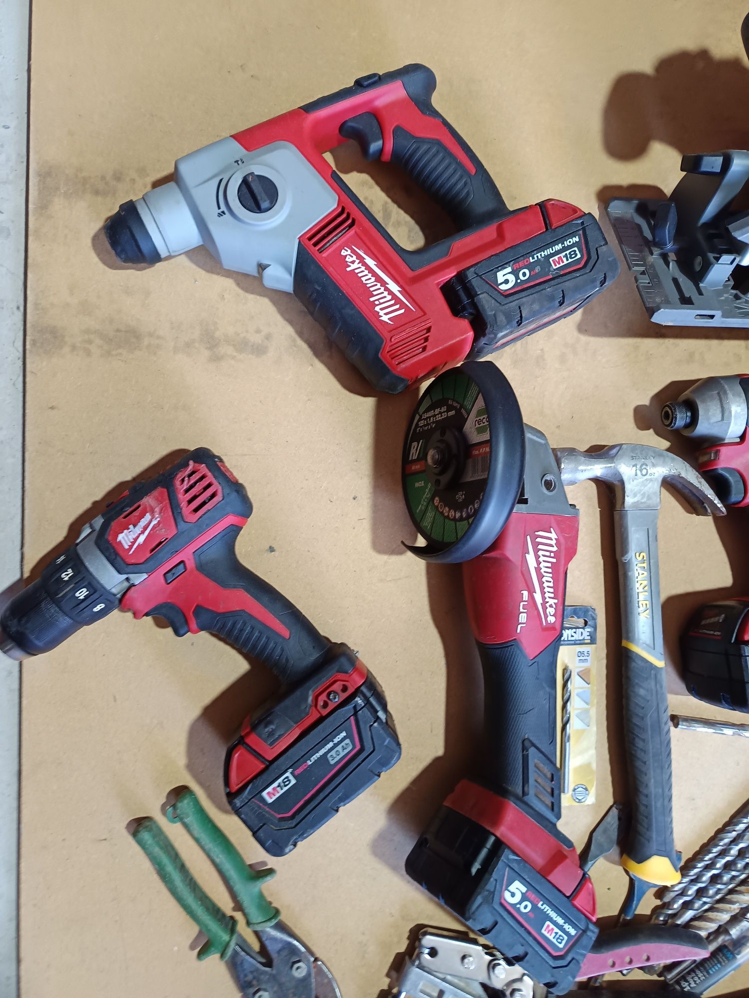 Set Milwauckee M18 filetantă rotopercutor flex impact circular