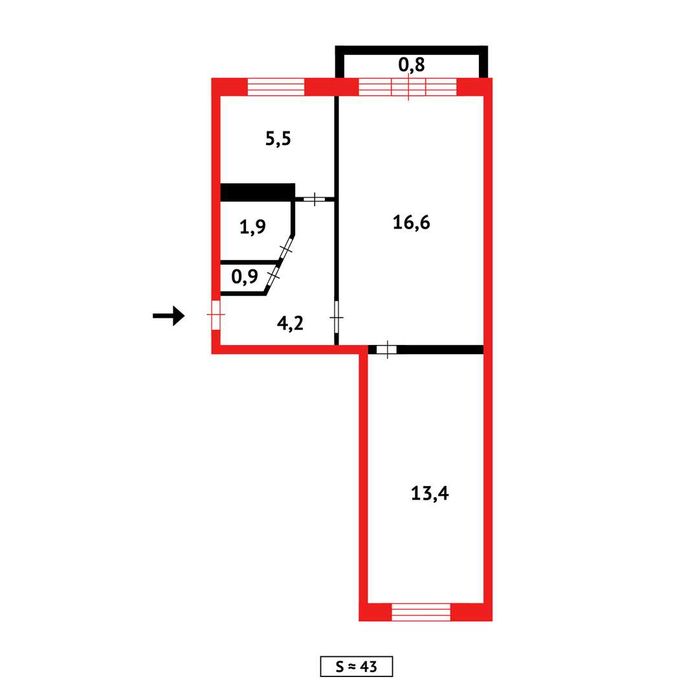 ПРОДАМ 2х комнатную квратиру на 7 мкр. ЭКРАН