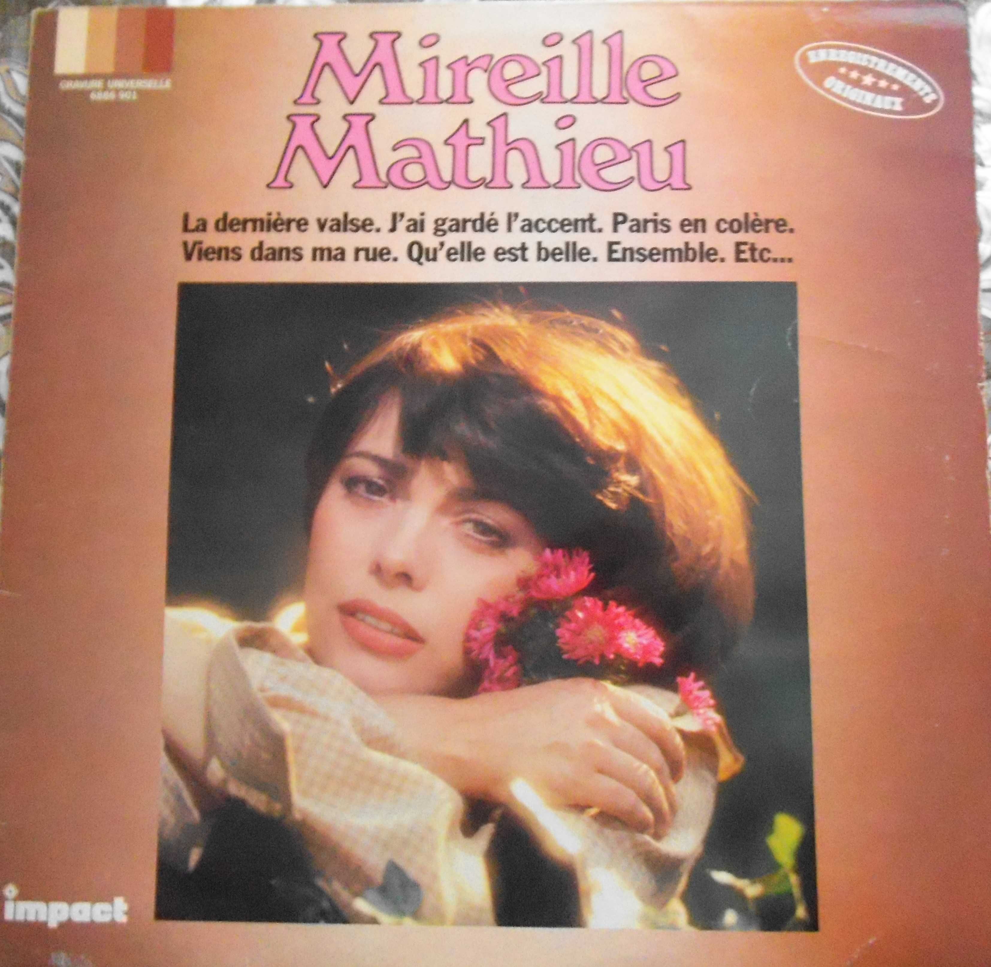 10 виниловых (фирма ) пластинок легендарной певицы Мирей Матье.