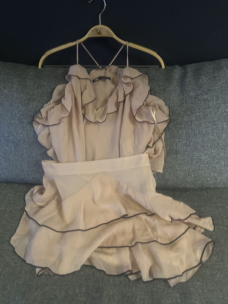 Zara сет потник и пола