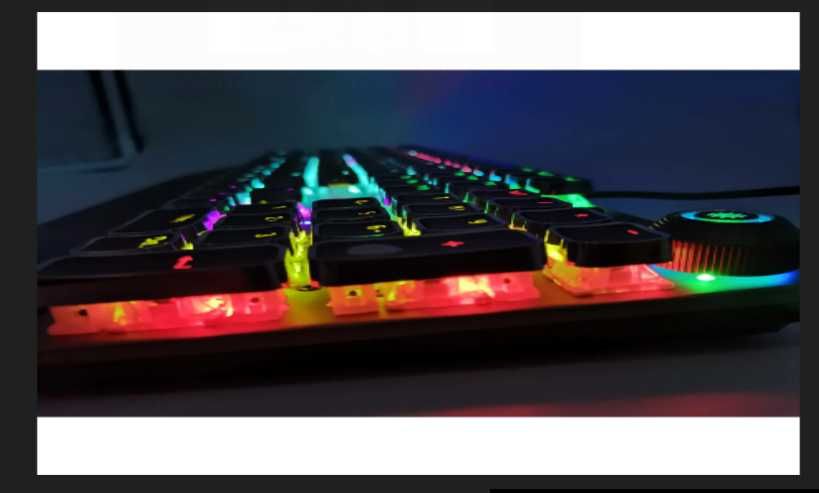 Tastatura mecanica gaming Aula f2058, 22 efecte de lumini LED