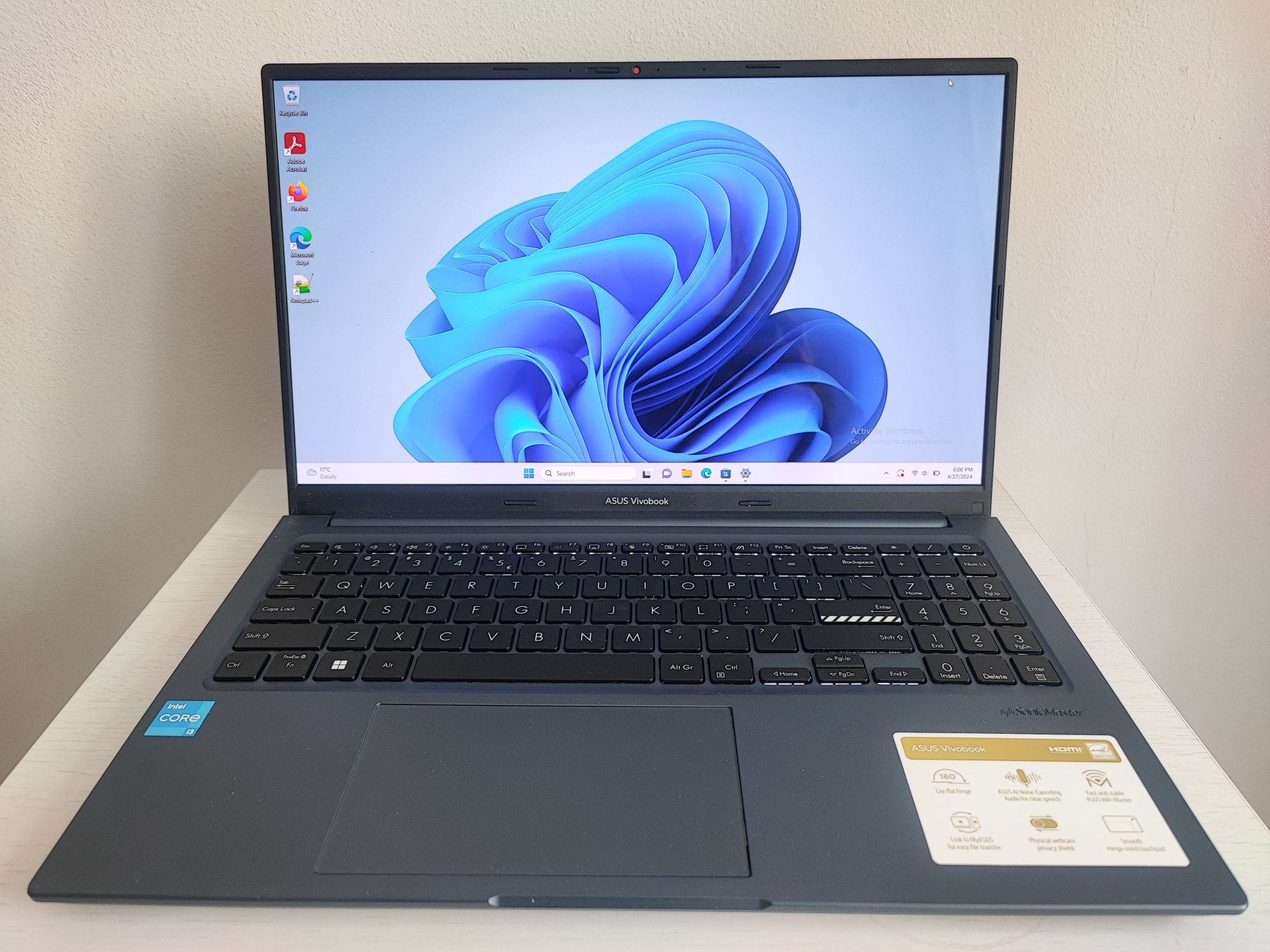 Laptop Asus Vivobook OLED X1503ZA 15.6" FHD i3-1220P 8GB 256GB SSD