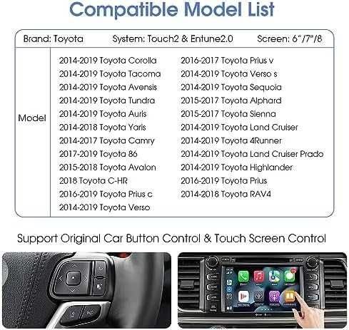 Carplay wireless kit compatibil cu Toyota 2014 - 2019