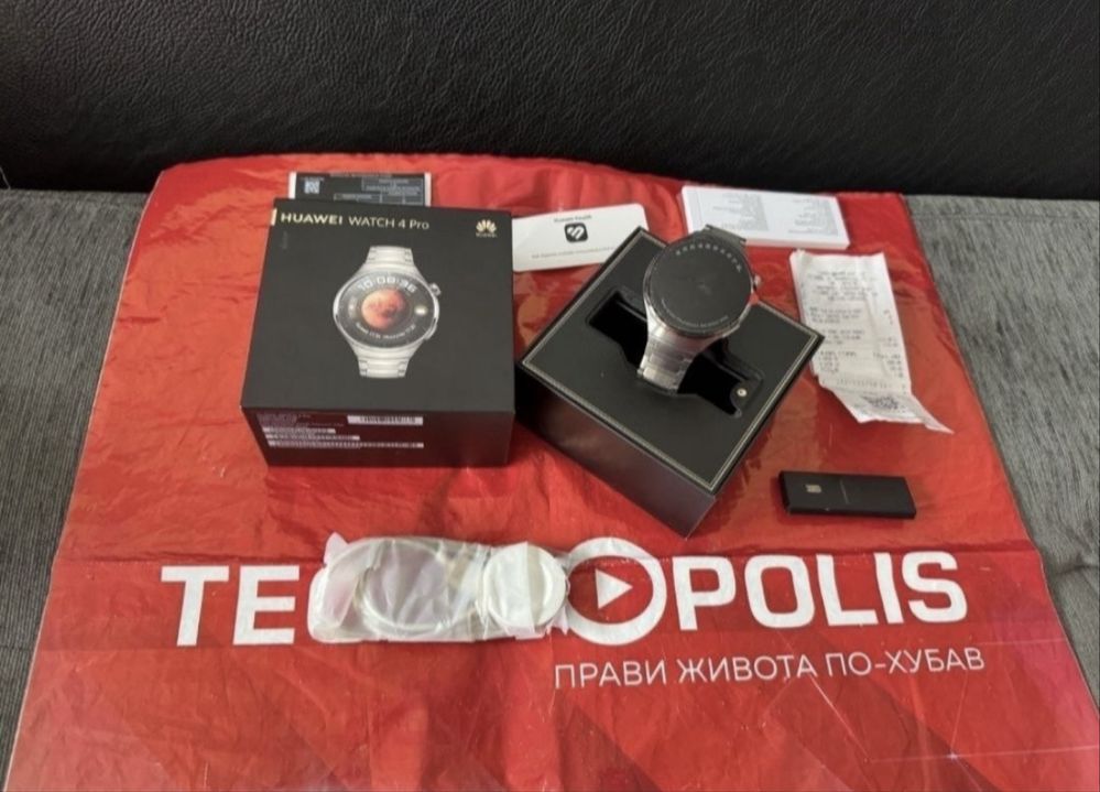 48mm Huawei watch 4 Pro LTE Гаранция Технополис 2025г. Titanium