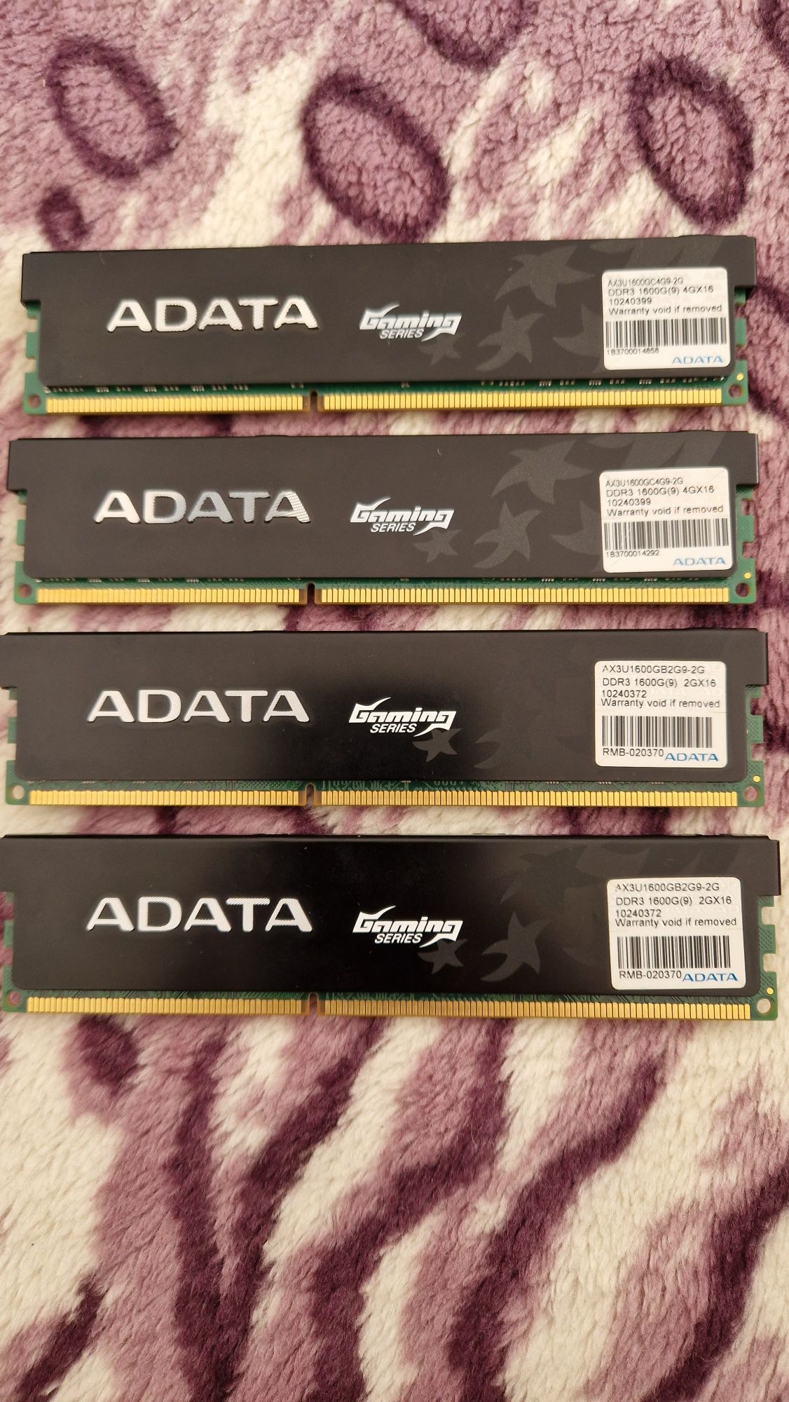 ADATA gaming DDR3 1600MHZ kit 12GB