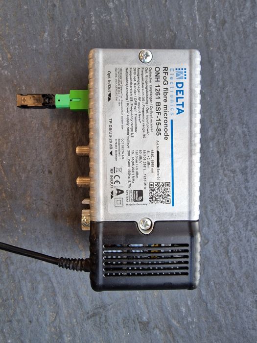 Micronod Fibra RFoG ONH 1261 BSF15-85 emitere TV
L E ONH 1261 BSF-15-