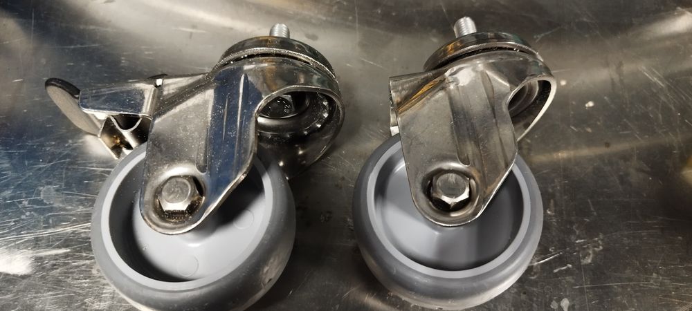 Set 4 roți roda inox