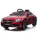 Детска електрическа кола Mercedes C63s,металик червен