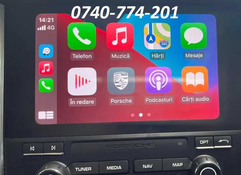 Activare CarPlay Android Auto Porsche Cayenne Macan 911 Cayman Boxster