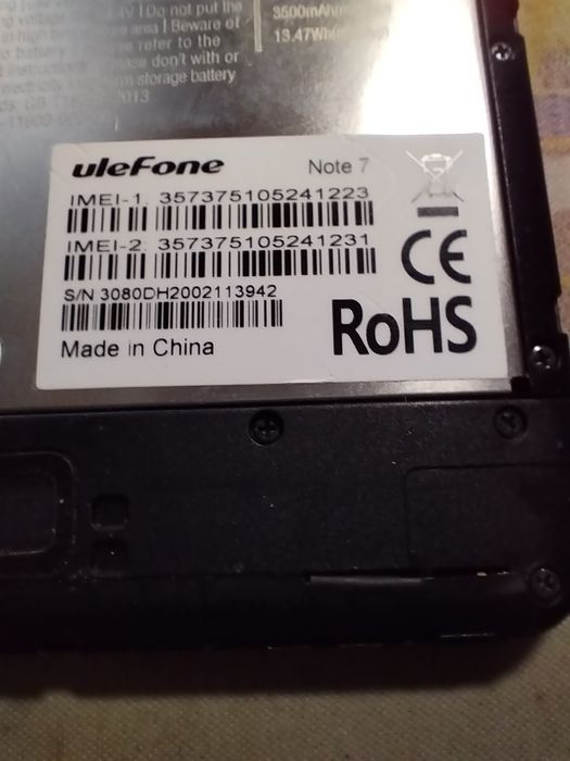 Placă de bază Ulefone Note 5