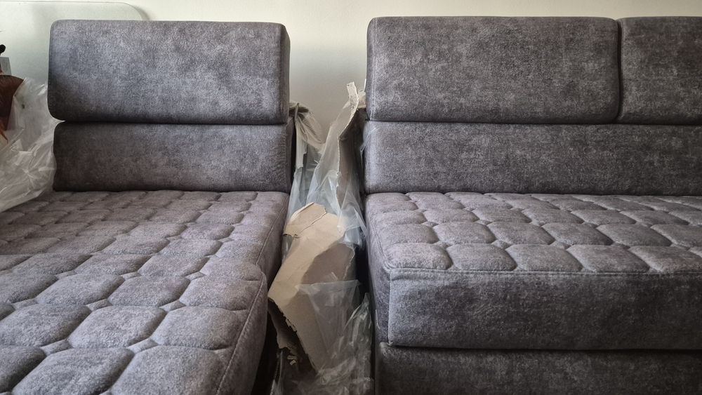 Set canapea nouă/colțar CU 2 ANI GARANTIE (Lem's) de vânzare