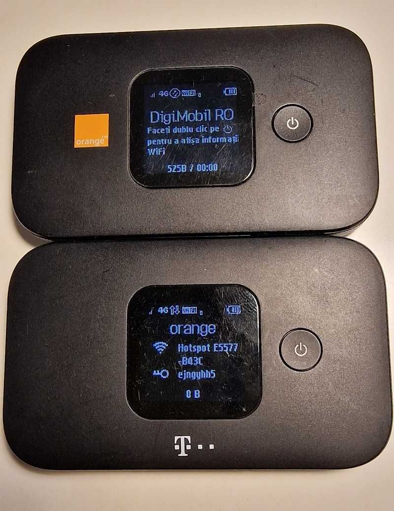 Router 4G/LTE modem WiFi cu SIM si baterie Huawei E5577 ecran LCD