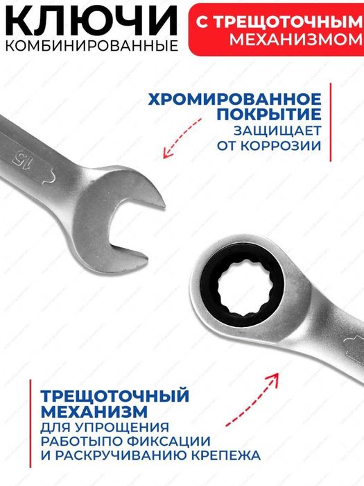 GOOD KING Набор инструментов с ключами и трещоткой 187предмет с кейсом