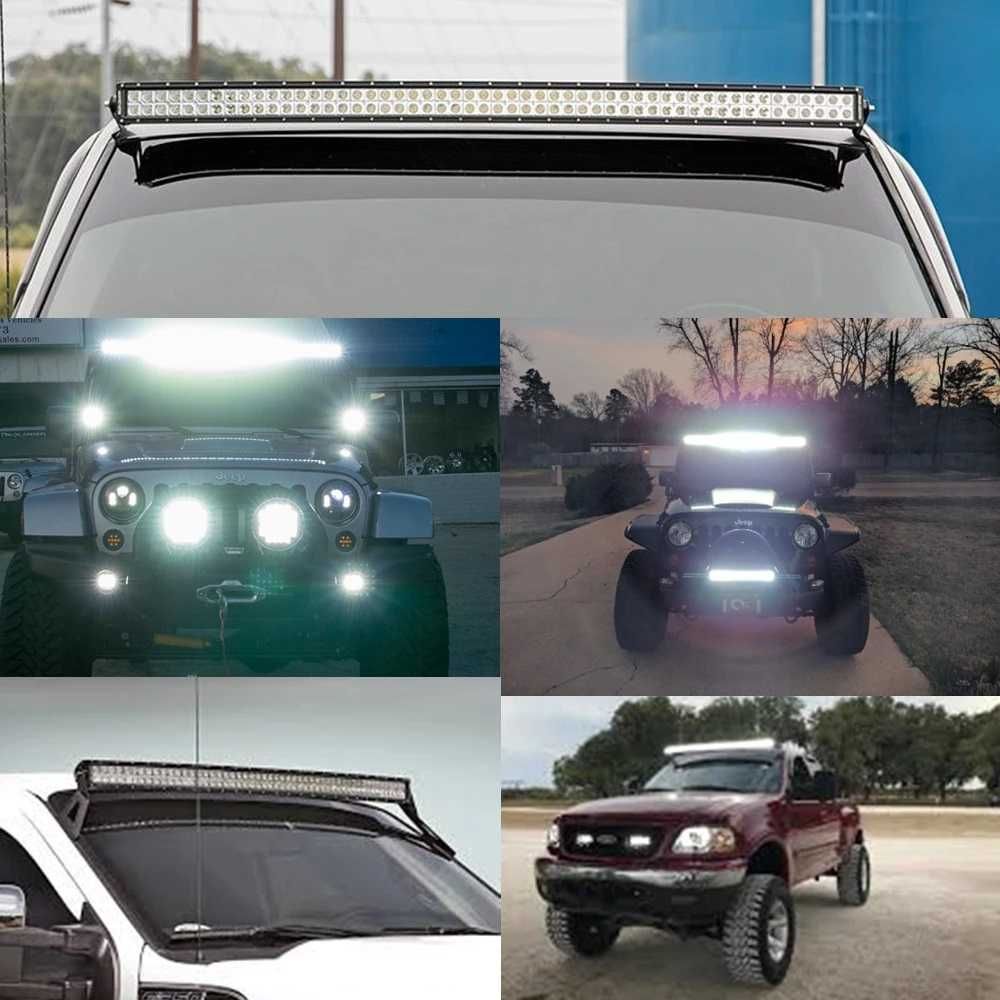 Off Road LED бар, Жълт 60см 120W светодиоди 4x4 Сафари ЛЕД Прожектор