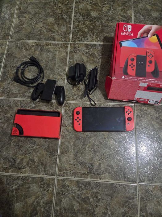 Nintendo switch oled mario red edition