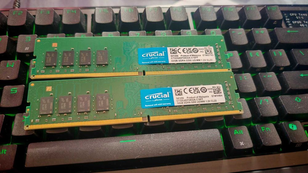 Рам памет Crucial 2x32GB 64gb DDR4 3200MHz