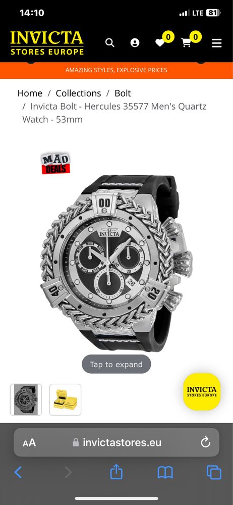 Invicta hercules TOP