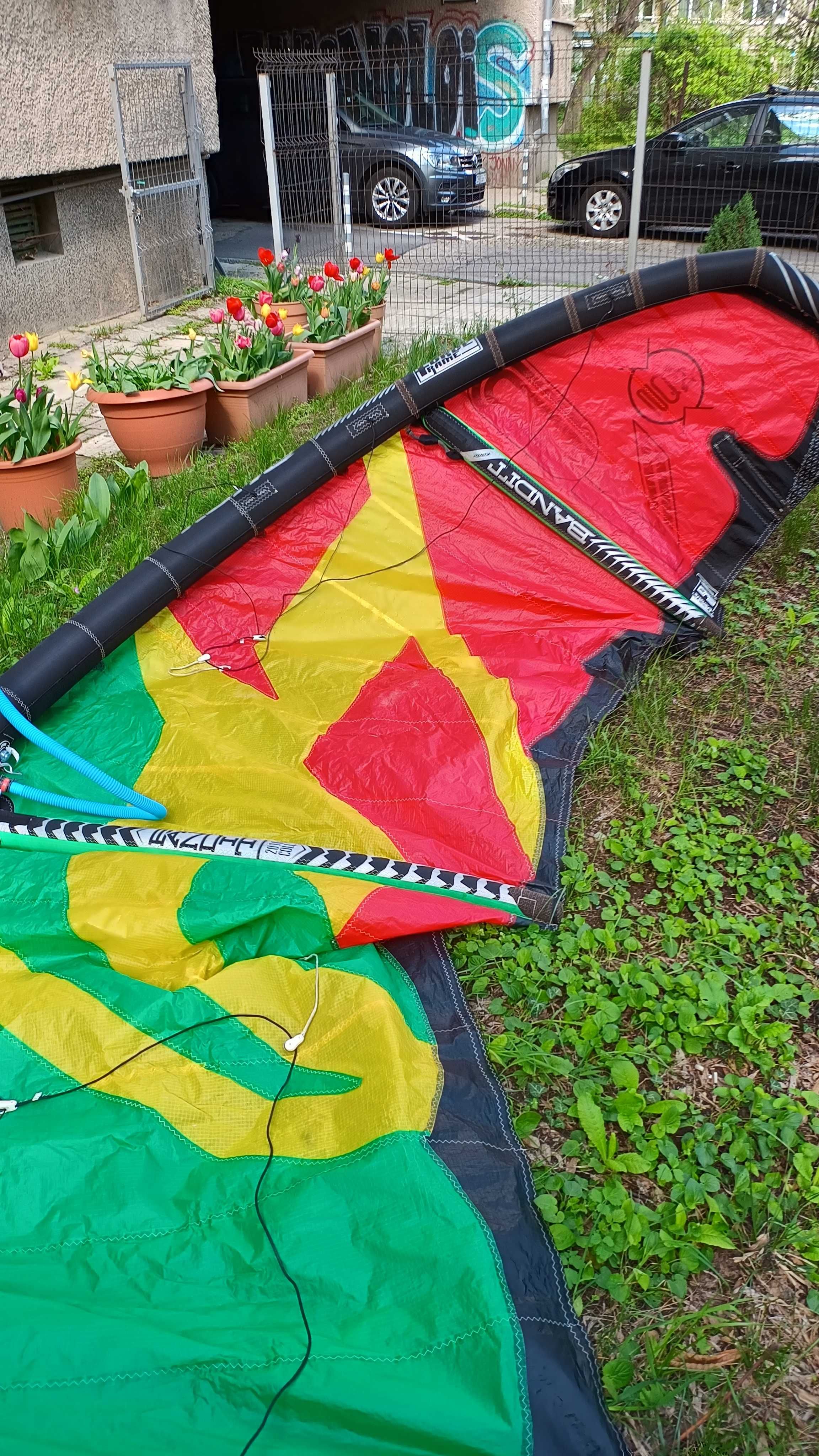 Комплект 3 кайта: Kite Cabrinha  8m/ F1 Bandit 9 m и 7m (всички с баро