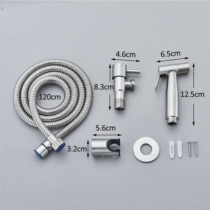 Robinet tip dus intim, argintiu, cod 1582