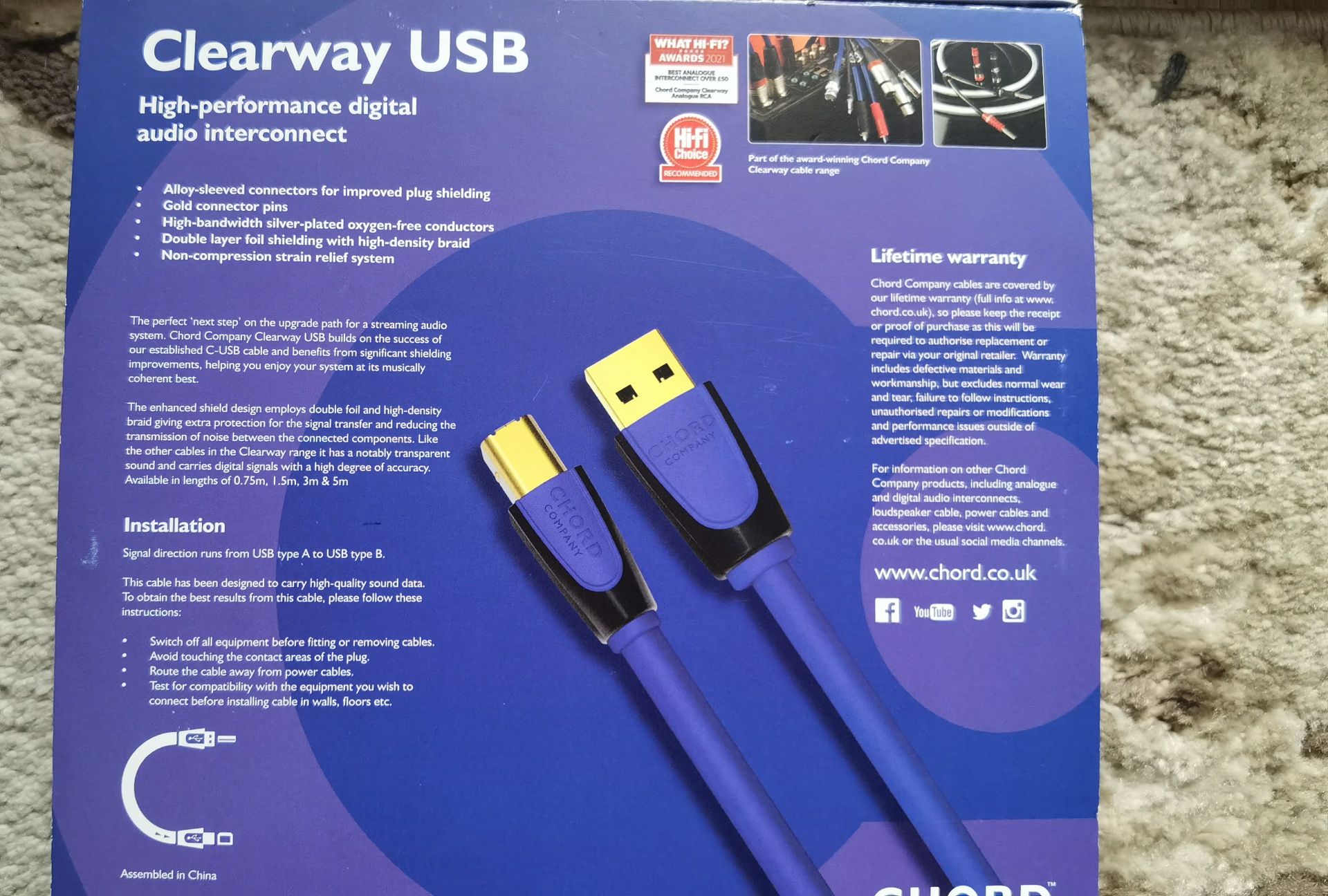 Chord usb Clearway