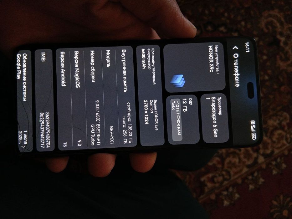 Honor x9c ideal bir qol tel