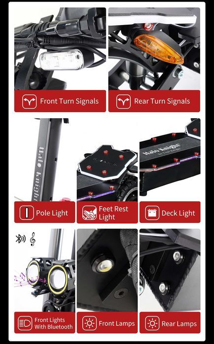 Trotineta Electrica HALO KNIGHT T107PRO 6000w 38Ah Dualtron SIGILATA