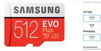 Оригинал SAMSUNG Micro SD 512gb    Карта память   512гб