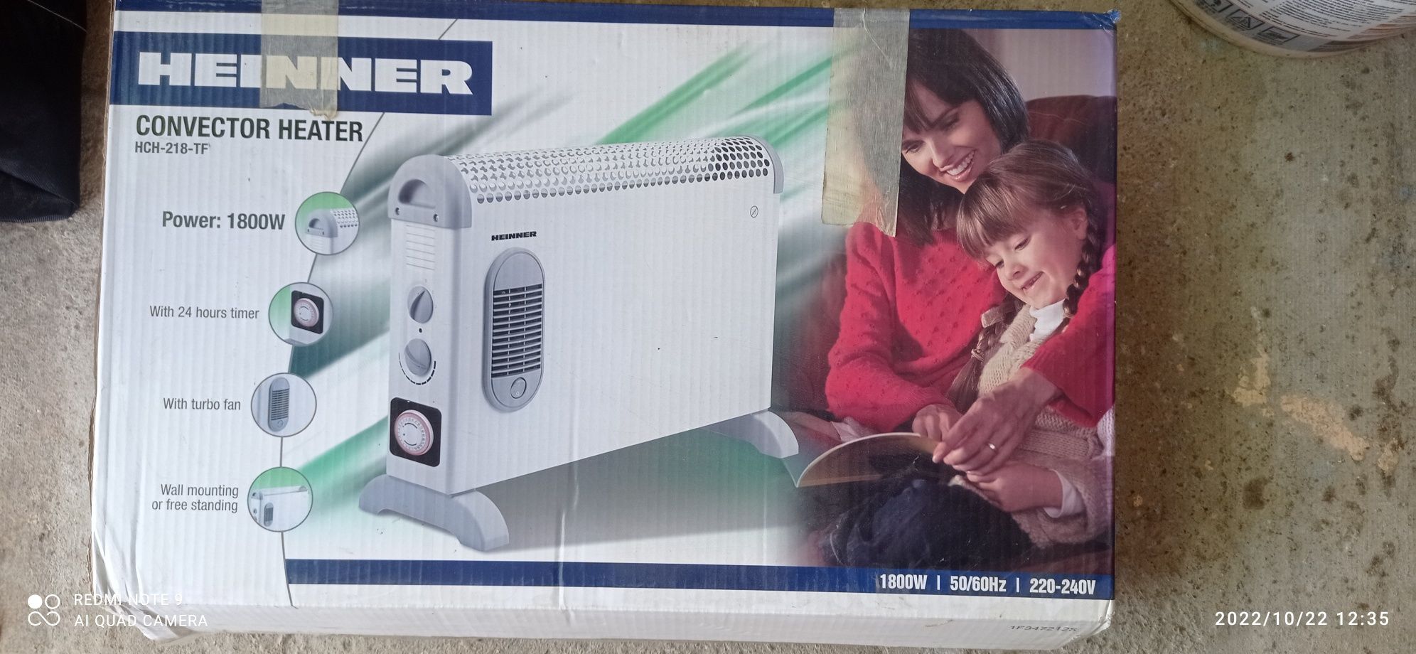 Convector electric 1800W Heinner