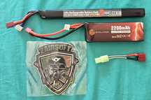 Pachet baterii Li-Po pentru replici airsoft electrice.