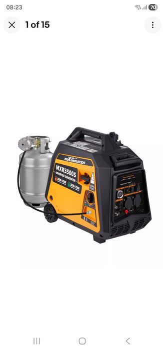 Generator portabil - troler - GPL și benzină 3,5 KW - nou cu garanție