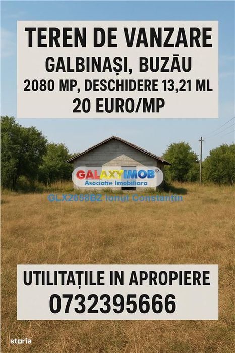 Vanzare teren Galbinasi 2080 mp