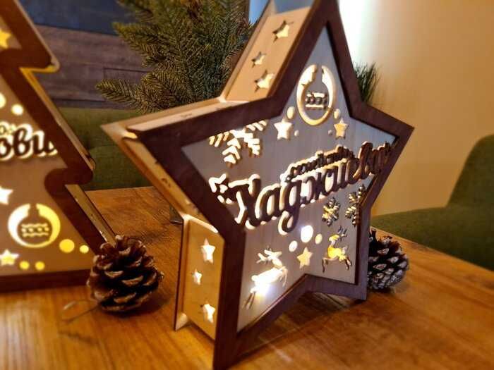 Светеща Коледна звезда - прекрасен коледен подарък