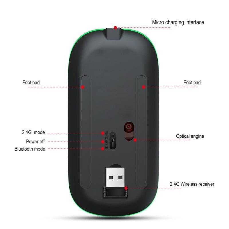 Mouse Wireless Bluetooth reincarcabil