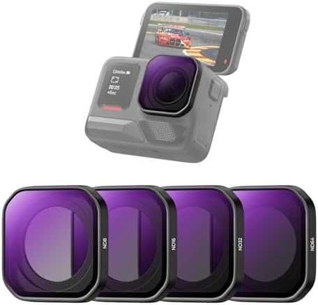 Нов Комплект 4 броя ND филтри Insta360 Ace Pro 2 – ND8 ND16 ND32 ND64