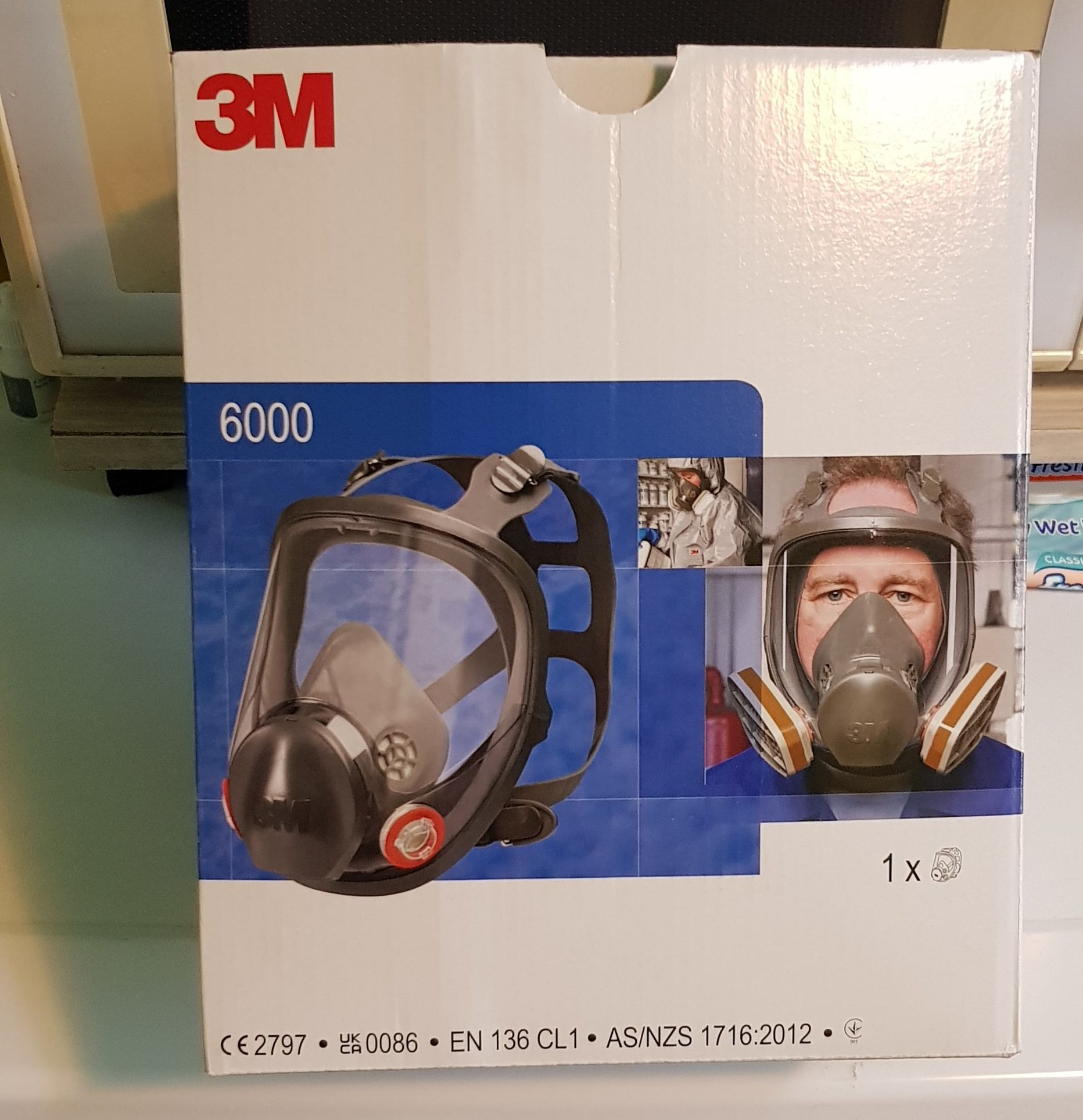 Masca de protectie cu Viziera 3M 6800 + filtre prefiltre capace = 500