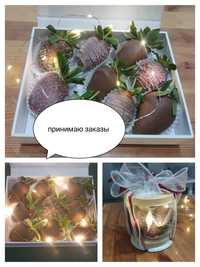 клубника в шоколаде