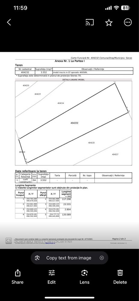 Vand teren intravilan 3550 m 10 euro m2 Vizma Timis