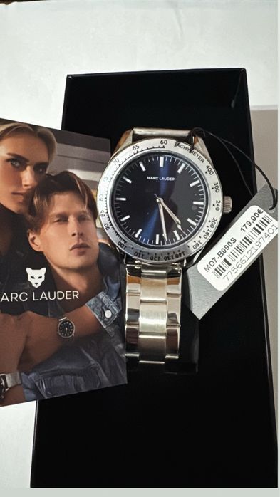Ceas barbatesc Marc Lauder MD7-B090S – nou, elegant, bratara inox