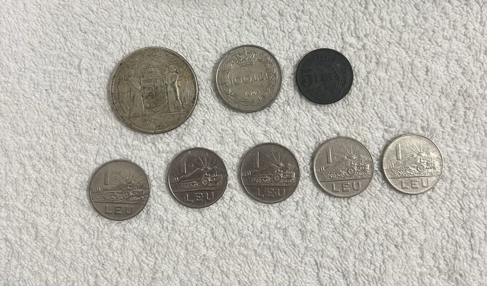 Lot monede vechi România – diverse tipuri, colecţionabil