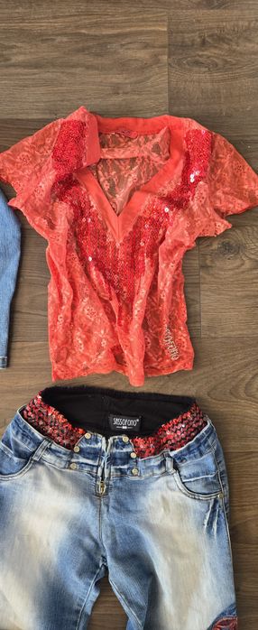 Ефектен дънков комплект Sassofono, размер S/M