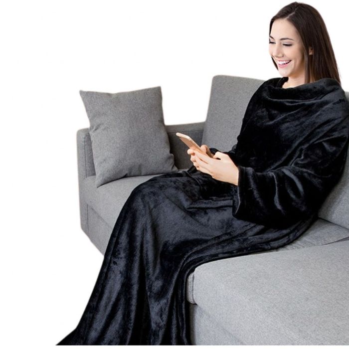 Плюшено одеало с ръкави XXL -145/195