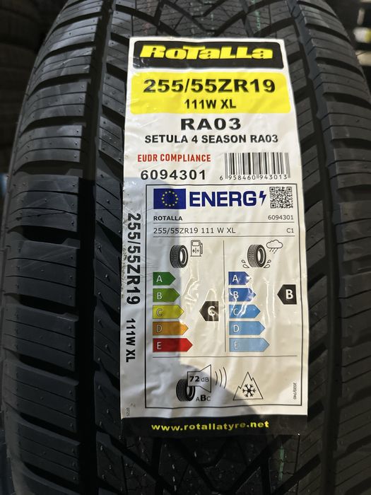 Нови всесезонни ROTALLA RA03 255/55R19 111W XL НОВ DOT БОРД 2555519