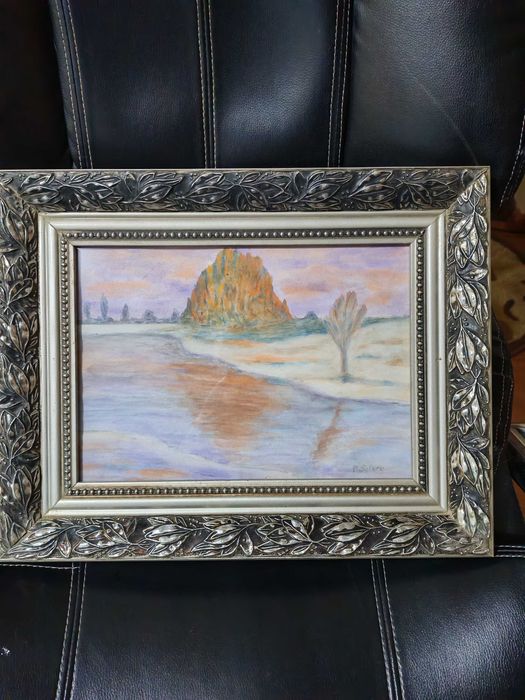 Tablou superb Pio Solero (1881 - 1975), Pastel și acuarela pe hârtie